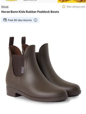 Horze Bonn Brown Rubber Paddock Boots
